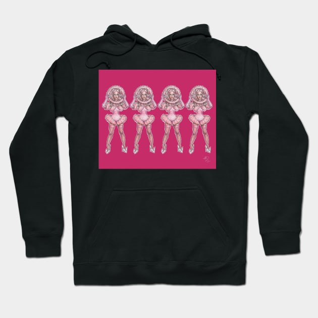 Violet Chachki (pink) Hoodie by AAHarrison